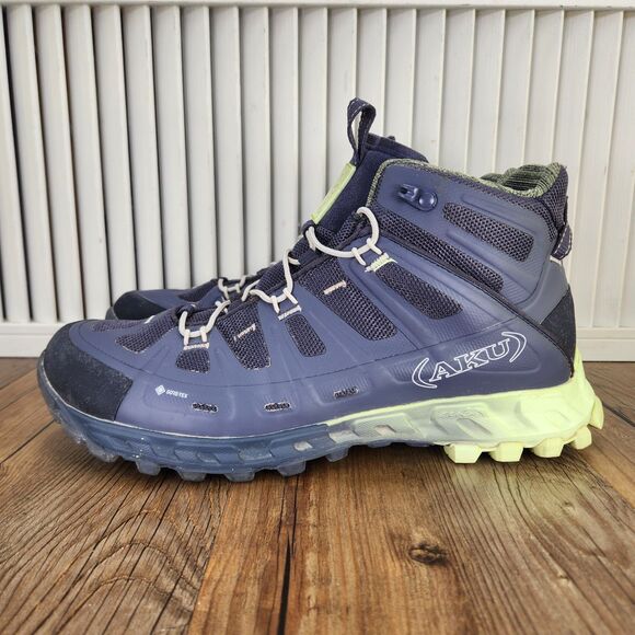 AKU Selvatica Mid GTX Mens Size 9 Blue Waterproof Gore-Tex Vibram Hiking Boots - Picture 3 of 9